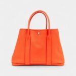 Hermès Orange Clémence Garden Party 36 Palladium Hardware