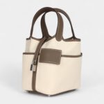 Hermès Picotin Lock 18 Cargo Toile Canvas and Etoupe Swift Palladium Hardware