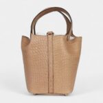 Hermès Picotin Lock 18 Chai Matte Alligator Gold Hardware