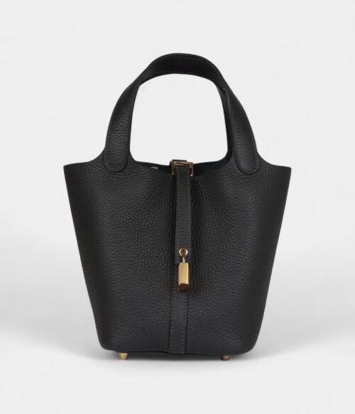 Hermès Picotin Lock 18 Dark Bronze Clemence Gold Hardware
