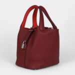 Hermès Picotin Lock 18 Eclat Rouge H Clemence Palladium Hardware