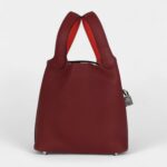 Hermès Picotin Lock 18 Eclat Rouge H Clemence Palladium Hardware