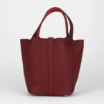 Hermès Picotin Lock 18 Eclat Rouge H Clemence Palladium Hardware