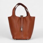 Hermès Picotin Lock 18 Fauve Barenia Faubourg Palladium Hardware