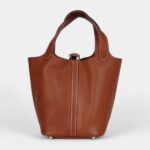 Hermès Picotin Lock 18 Fauve Barenia Faubourg Palladium Hardware