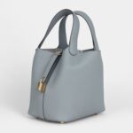 Hermès Picotin Lock 18 Grey Pantin Clemence Permabrass Hardware