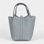 Hermès Picotin Lock 18 Grey Pantin Clemence Permabrass Hardware