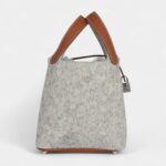 Hermès Picotin Lock 18 Gris Clair Feutre and Gold Swift Palladium Hardware