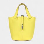 Hermès Picotin Lock 18 Lime Clemence Palladium Hardware