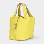 Hermès Picotin Lock 18 Lime Clemence Palladium Hardware