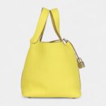 Hermès Picotin Lock 18 Lime Clemence Palladium Hardware