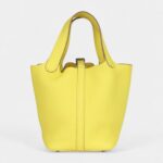 Hermès Picotin Lock 18 Lime Clemence Palladium Hardware