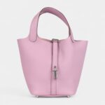 Hermès Picotin Lock 18 Mauve Sylvestre Clemence Palladium Hardware