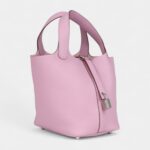 Hermès Picotin Lock 18 Mauve Sylvestre Clemence Palladium Hardware