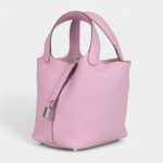 Hermès Picotin Lock 18 Mauve Sylvestre Clemence Palladium Hardware