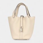 Hermès Picotin Lock 18 Nata Clemence Palladium Hardware