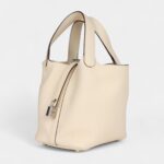 Hermès Picotin Lock 18 Nata Clemence Palladium Hardware