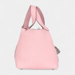 Hermès Picotin Lock 18 Rose Sakura Clemence Palladium Hardware