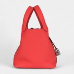 Hermès Picotin Lock 18 Rose Texas Clemence Palladium Hardware