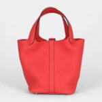 Hermès Picotin Lock 18 Rose Texas Clemence Palladium Hardware