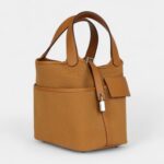 Hermès Picotin Lock 18 Sesame Swift and Toile Canvas Palladium Hardware