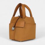 Hermès Picotin Lock 18 Sesame Swift and Toile Canvas Palladium Hardware