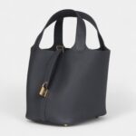 Hermès Picotin Lock 18 Slate Clemence Permabrass Hardware
