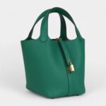 Hermès Picotin Lock 18 Vert Vertigo Clemence Gold Hardware