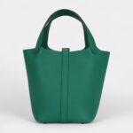 Hermès Picotin Lock 18 Vert Vertigo Clemence Gold Hardware
