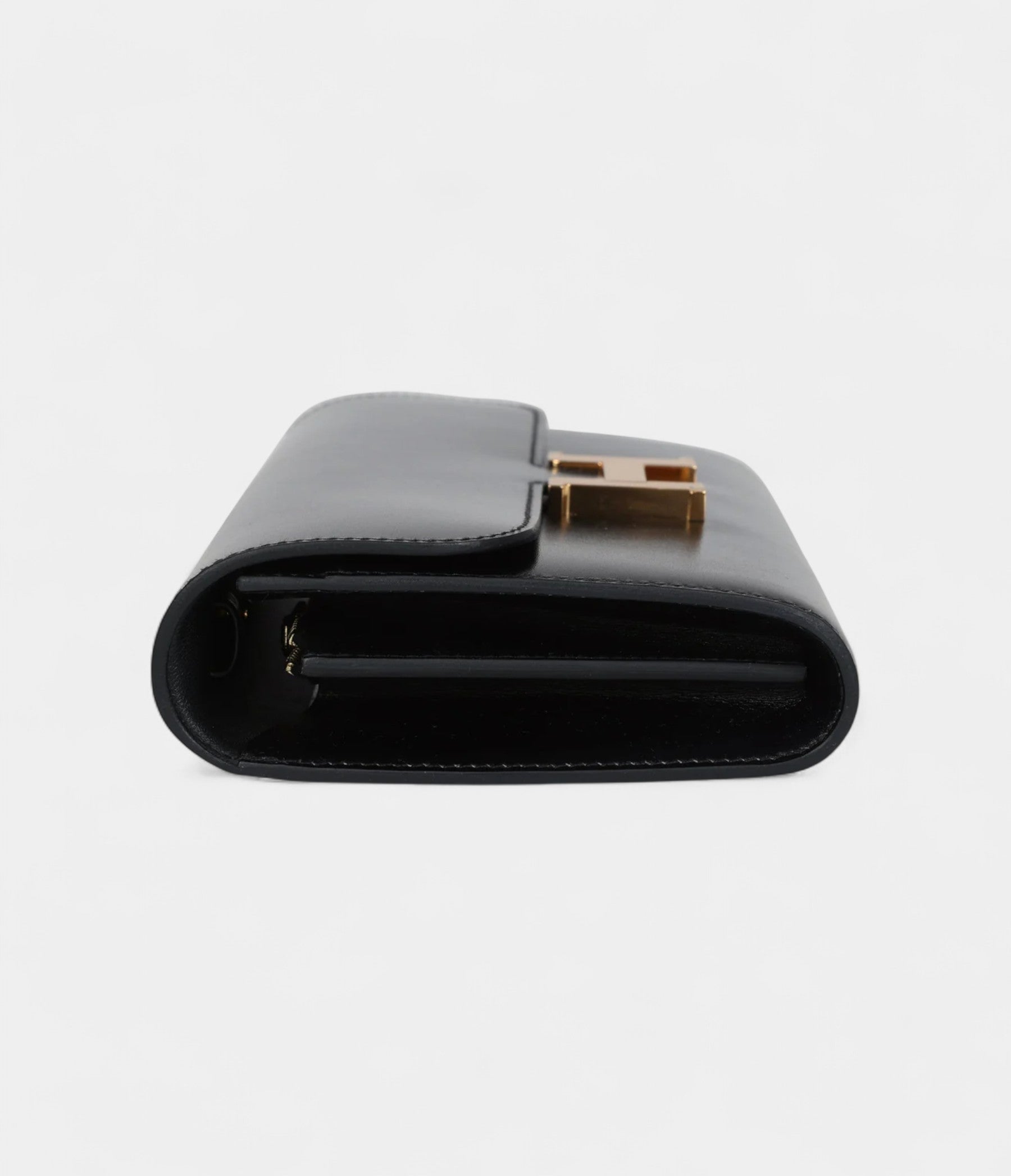 Hermès Rock Constance Wallet To Go Black Box Gold Hardware