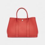 Hermès Rouge Duchesse Negonda Garden Party 30 TPM Palladium Hardware