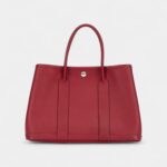 Hermès Rouge Garance Negonda Garden Party 30 TPM Palladium Hardware