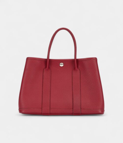 Hermès Rouge Garance Negonda Garden Party 30 TPM Palladium Hardware