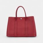 Hermès Rouge Garance Negonda Garden Party 30 TPM Palladium Hardware