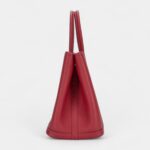 Hermès Rouge Garance Negonda Garden Party 30 TPM Palladium Hardware