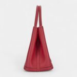 Hermès Rouge Garance Negonda Garden Party 30 TPM Palladium Hardware
