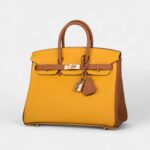 Hermès Birkin 25 Jaune Ambre and Gold Togo Permabrass Hardware