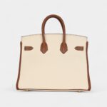 Hermès Birkin 25 Nata and Gold Clemence Brushed Gold Hardware