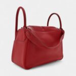 Hermes Taurillon Clemence Lindy 30 Rouge Garance