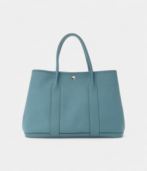 Hermes Vache Country Garden Party 36 MM Bleu Saint Cyr