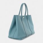 Hermes Vache Country Garden Party 36 MM Bleu Saint Cyr