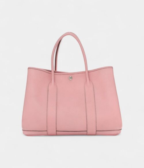Hermes Vache Country Garden Party Tote 36 MM Rose Sakura