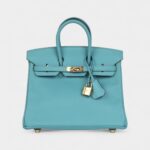 Hermès Birkin 25 Bleu Epsom Gold Hardware