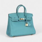 Hermès Birkin 25 Bleu Epsom Gold Hardware