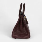 Hermès Birkin 25 Rouge Sellier Matte Porosus Crocodile Gold Hardware