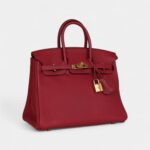 Hermès Birkin 25 Rubis Togo Gold Hardware
