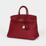 Hermès Birkin 25 Rubis Togo Gold Hardware