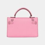 Hermès Micro Kelly 20 Bubblegum Epsom Palladium Hardware