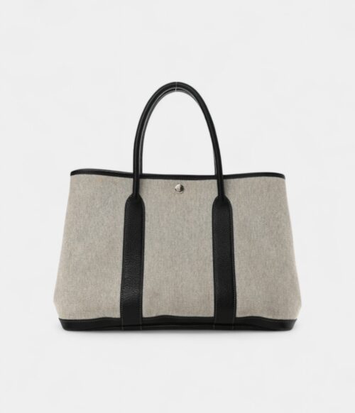 Toile Buffle Skipper Garden Party 36 MM Tote Black