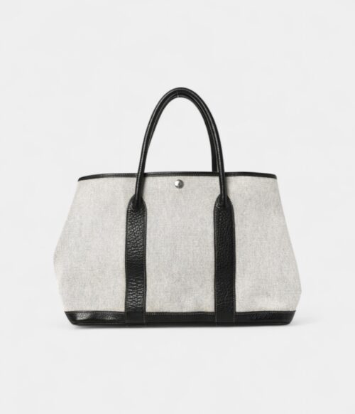 Toile Buffle Skipper Garden Party 36 MM Tote Black